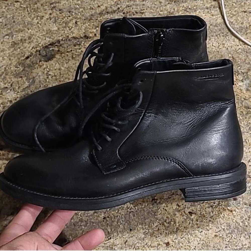 Vagabond Amina flat lace up leather ankle boots-Size 36 fits 6.5-7